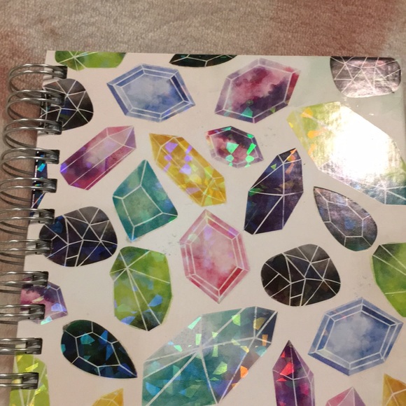 Colorful Holographic Gemstones Writers Journal NWT 175 lined pages - Picture 2 of 11